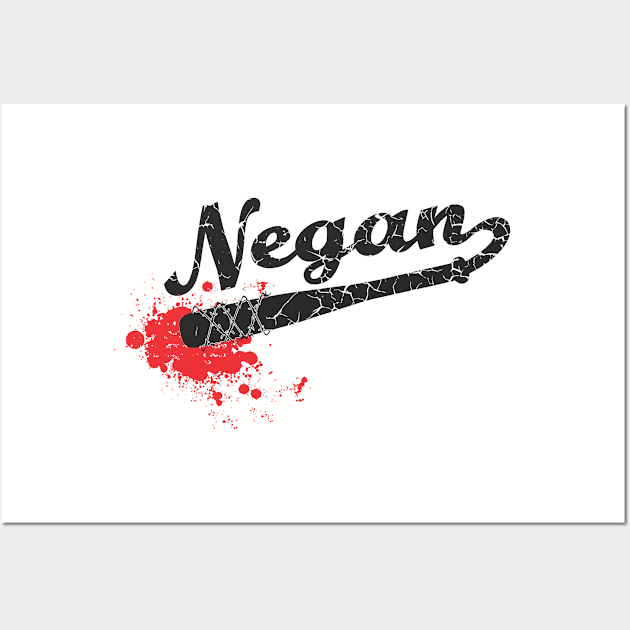 grungy negan Wall Art by B0red